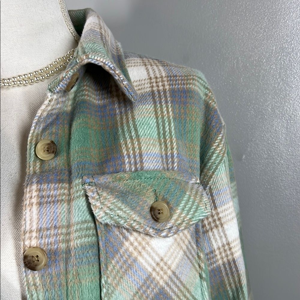 Members Mark Plaid Button-Up Jacket/Shacket - Picture 3 of 7